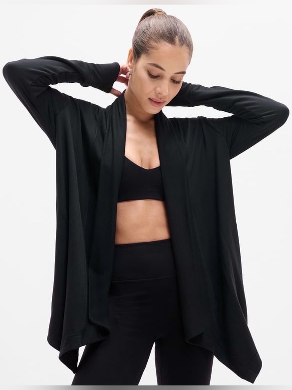 Athleta Pranayama Wrap in Black Size Medium